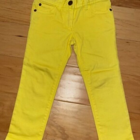 Crew cuts size 7 toothpick jeans mustard yellow - Picture 1 of 4